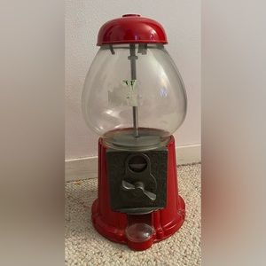 Red gum ball machine